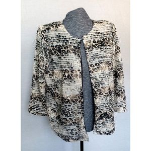 Chicos Travelers 3 Cardigan Cape Jacket XL/16